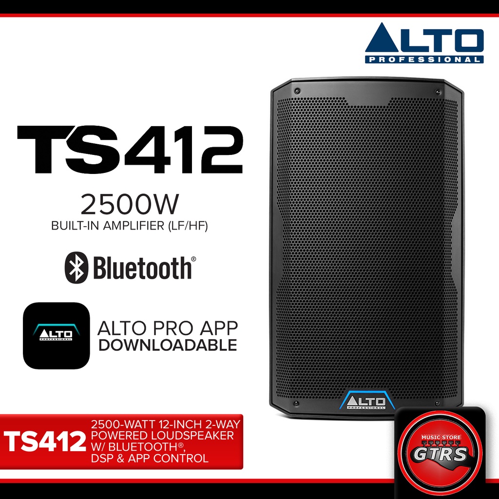 COD Alto TS412 12" 2-Way Powered Loudspeaker with Bluetooth
