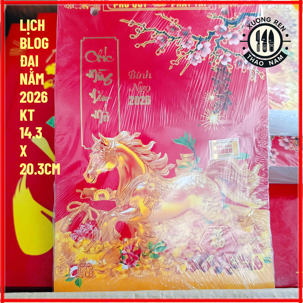 Lịch blog ĐẠI VÀ TRUNG năm 2026- FRREÉSHIP - LỊCH BOLG TREO TƯỜNG