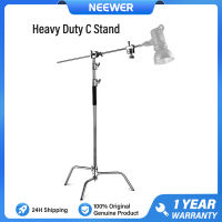 NEEWER 320cm Stainless Steel Heavy Duty C Stand with Boom Arm