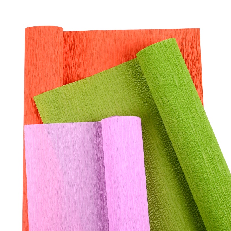 Cuộn giấy nhún làm hoa giấy đủ màu sắc size 50 x 250cm - Hani Store