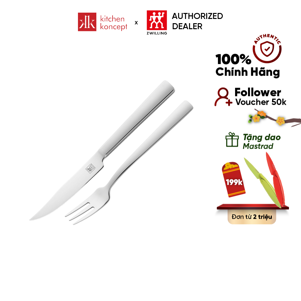Bộ Dao Nĩa Bít Tết ZWILLING Dinner - 2 Món