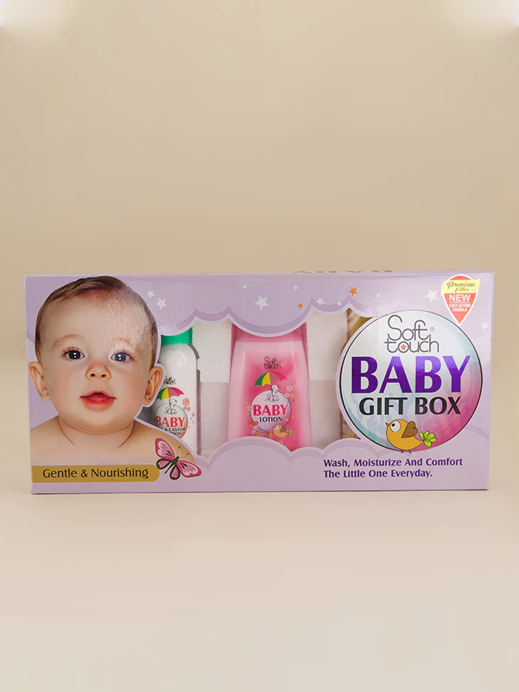 Soft Touch Baby Gift Box Standard 5 Items | Baby Care Gift Set