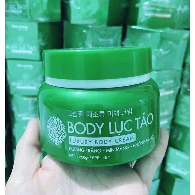 Kem body lục tảo dưỡng trắng da Soo Young