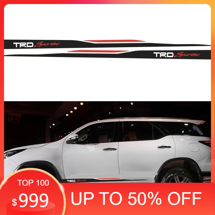 [Hot] Trd Sportivo Style Car Stickers for All Car Models [2 Year Warranty] Giá 262,360 Đồng*Miễn phí vận chuyển