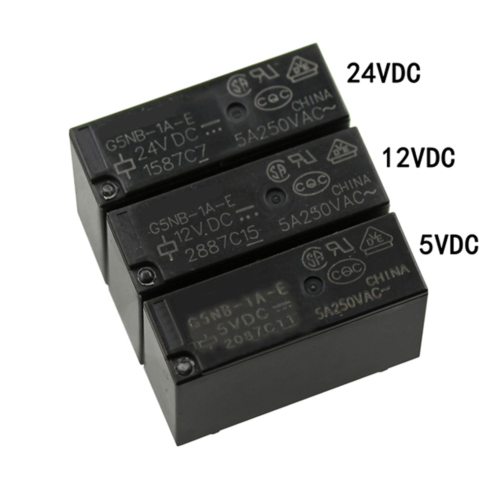 1 cái 5v/12v/24v nhỏ tiếp sức g5nb-1a-e-5vdc g5nb-1a-e-12vdc g5nb-1a-e-24vdc 5vdc 12vdc 24vdc 5a dc mô-đun rơle