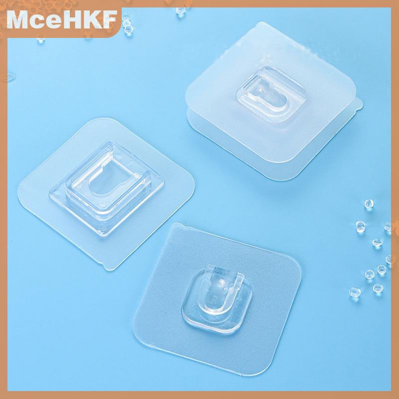 ❤❤❤Hot Sale MceHKF Hai mặt dính tường móc treo mạnh mẽ trong suốt tường lưu trữ Sucker