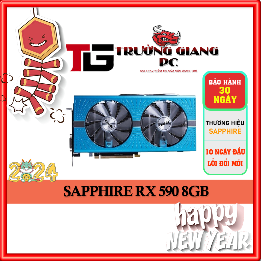 Vga card màn hình sapphire rx 590 8gb gme