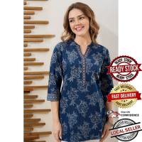 Kurti Women Indian Short Kurtis Cotton Kurti Top Long Short Kurtis Kurta Tunic Blouse Plus Size Pant Palazzo Set Saree Punjabi Suit UD2276DNSC