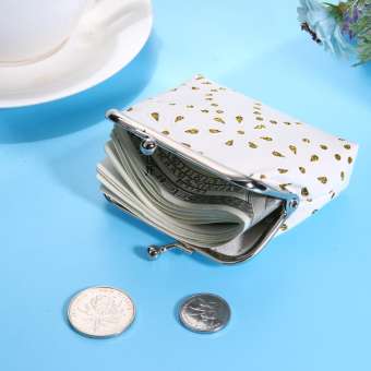 Ốp kẹp Ví Đựng Thẻ kẹp Chất liệu Da PU Ví đựng tiền xu Mini rỗng cho trẻ em nữ
