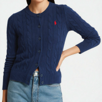 POLO SPORT - 70.8003.38 Cable Knit Cardigan - Navy