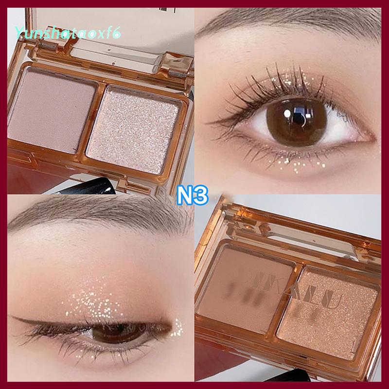 yunshataoxf Dikalu tối đêm đen Eyeshadow Palette long lanh Matte Pearlescent ánh sáng lung linh Shinny mắt sắc tố Eyeshadow Hàn Quốc mỹ phẩm trang điểm - 5