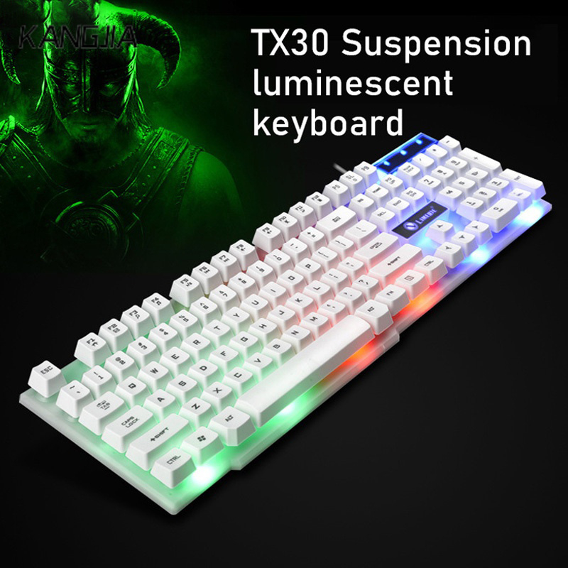 KANGJIA Bàn phím cơ TX30 nổi dạ quang bàn phím máy tính xách tay trò chơi