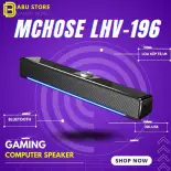 Loa để bàn Speaker - Loa Máy Vi Tính phân phố bởi Mchose LHV-196, Hỗ Trợ Đèn Led, Âm Thanh Siêu Trầm - Màu Đen
