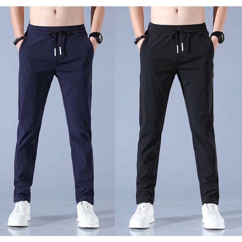 Poly Sports Pants with Smooth, Non-Ruffled Stretch Fabric for Both Men and Women