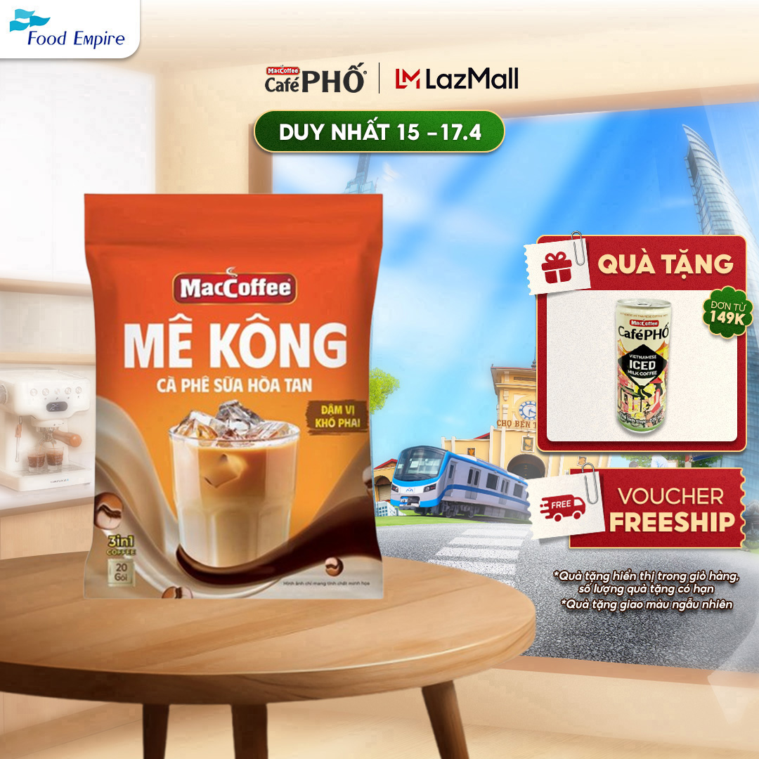 MacCofffee Mê Kông Cà Phê Sữa hòa tan -  Đậm vị khó phai