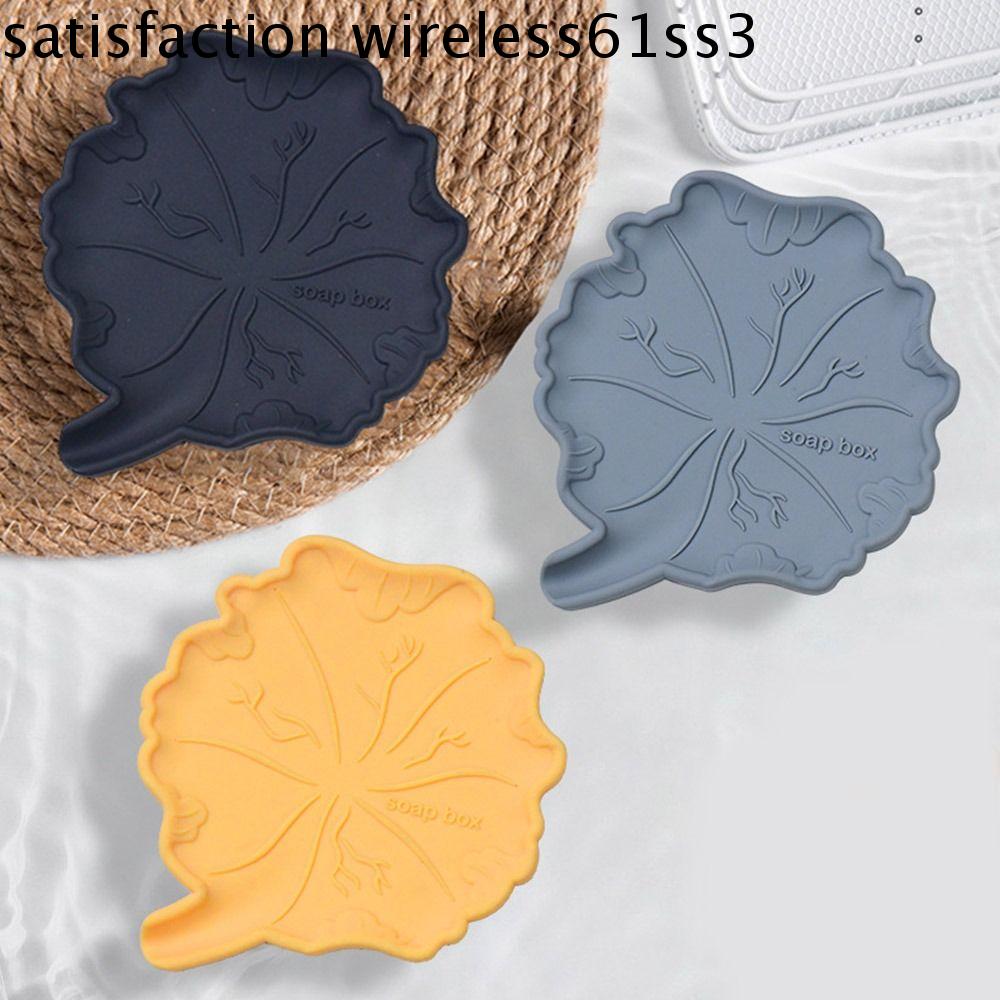 SATISF Tái sử dụng Khay đựng xà phòng hoa sen Chống trượt Thoát nước nhanh Hộp xà phòng silicon Sáng Tạo Chống ẩm Giá đựng xà phòng Phụ kiện phòng tắm