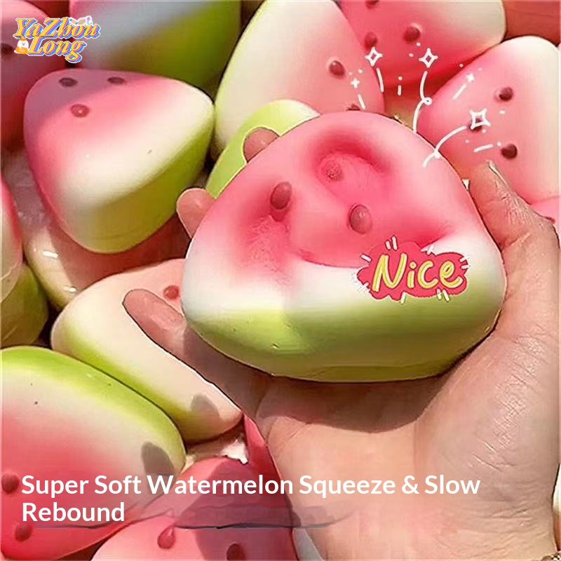 YZLong Summer Watermelon Squishy Toy Soft Slow Rebound Stress Relief Fun ราคา 20 บาท*ส่งฟรี