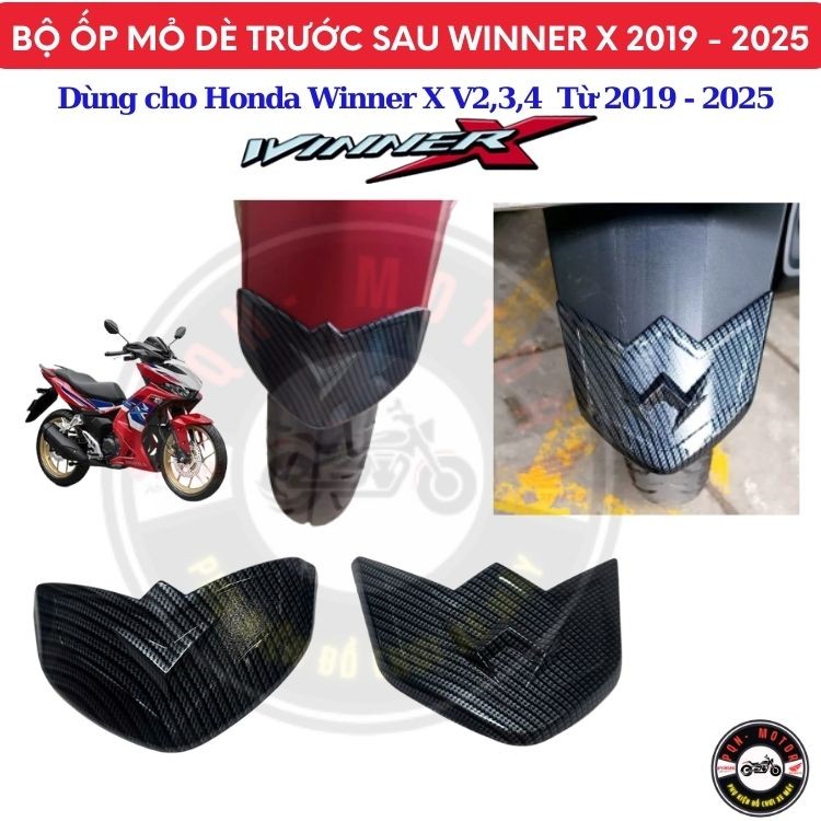 Ốp Dè Trước Sau Winner X Carbon/Inox/Titan Cho Winner V2 V3 V4 Từ 2019 - 2025