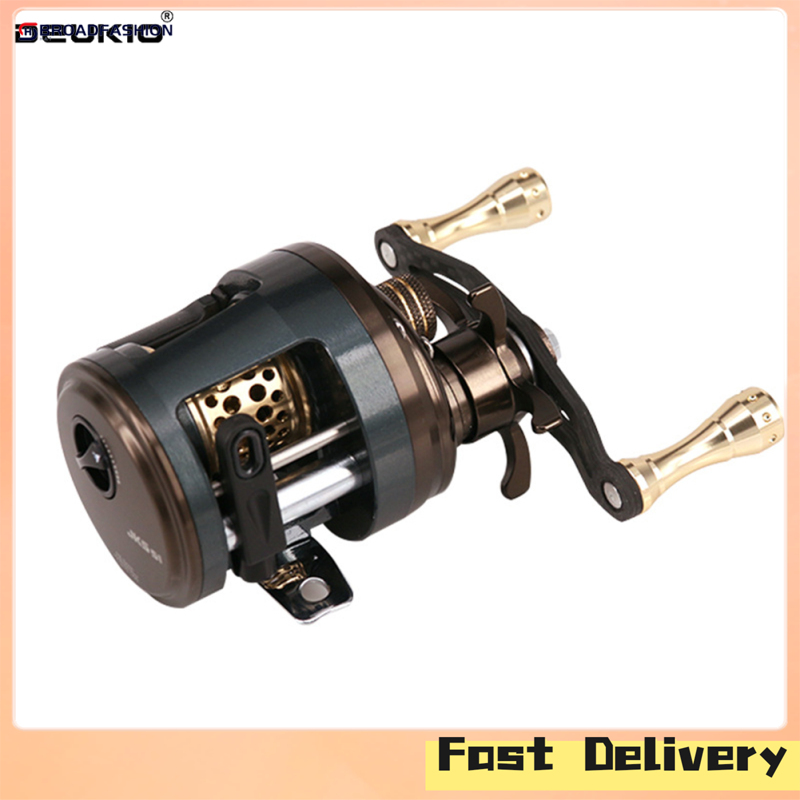 Broadfashion DEUKIO 11+1 Bearings Round Profile Baitcast Reel Light Lure Casting Reel For Stream Trout Fishing Left/Right Hand Optional ราคา 2,222 บาท*ส่งฟรี