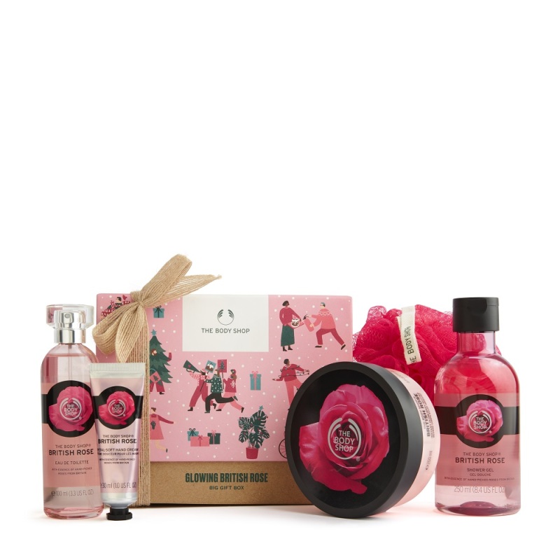 Buy The Body Shop Glowing British Rose Big Gift Box (Christmas Gift Set) Singapore