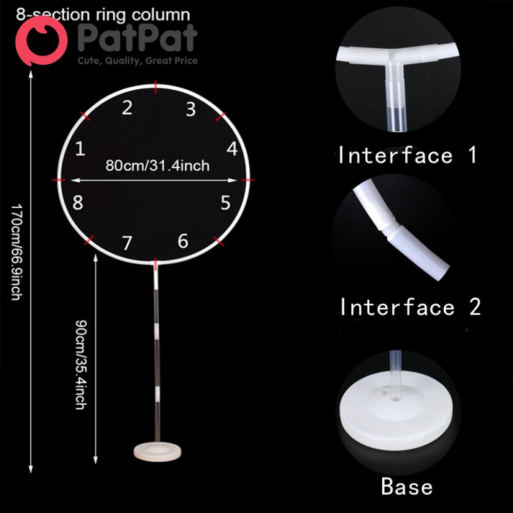 Patpat Vòng vòm bóng bay Kit Trang Trí Vòng Tròn Bóng Đứng Cột Cho tiệc sinh nhật ảnh cưới Nền Trang Trí Nội Thất