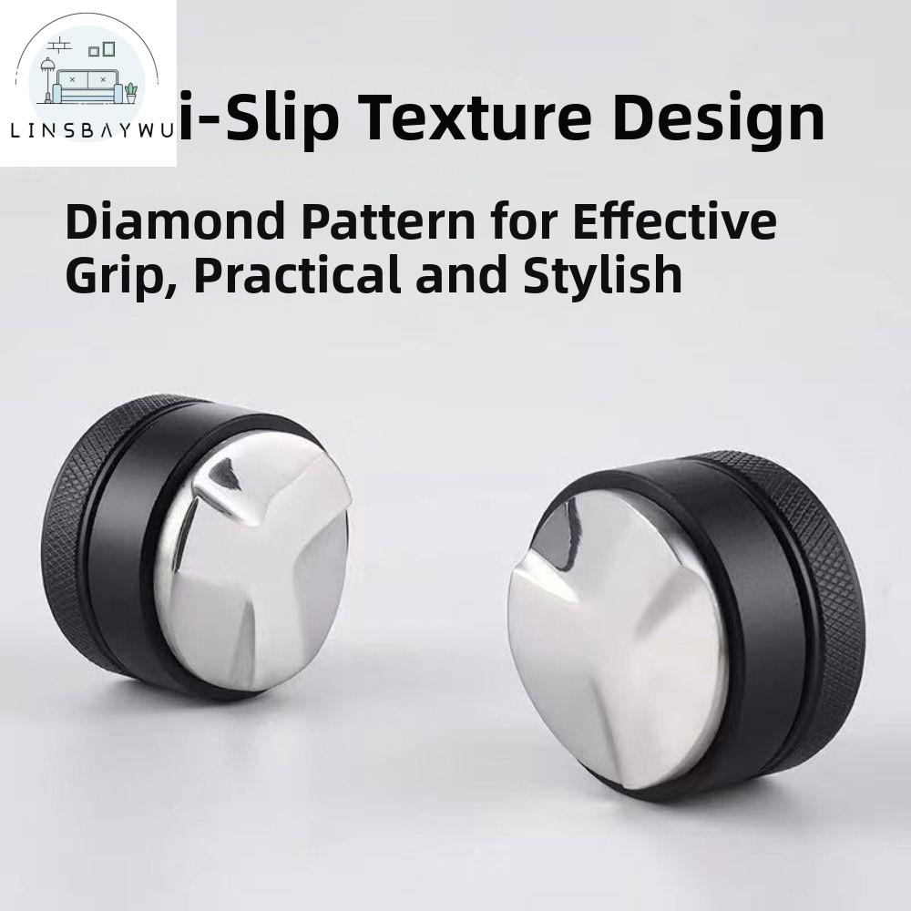 LINSBAYWU ABS Nhà phân phối cà phê 3 độ dốc góc cạnh Hợp kim nhôm Nhà phân phối bột cà phê Phụ kiện Chuyên nghiệp Công cụ phân phối espresso Máy pha cà phê Ý
