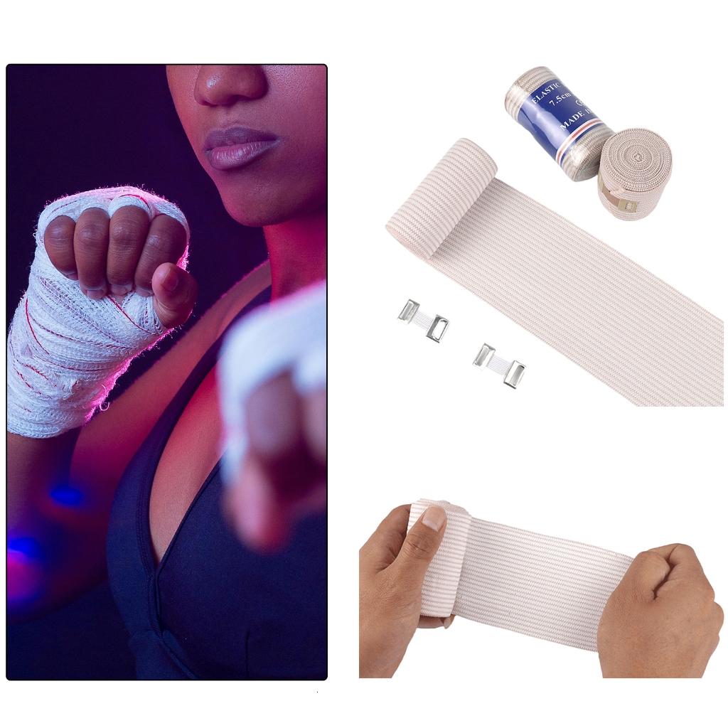 4 cái nén đàn hồi băng quấn với móc, băng đỡ thể thao băng với Clip