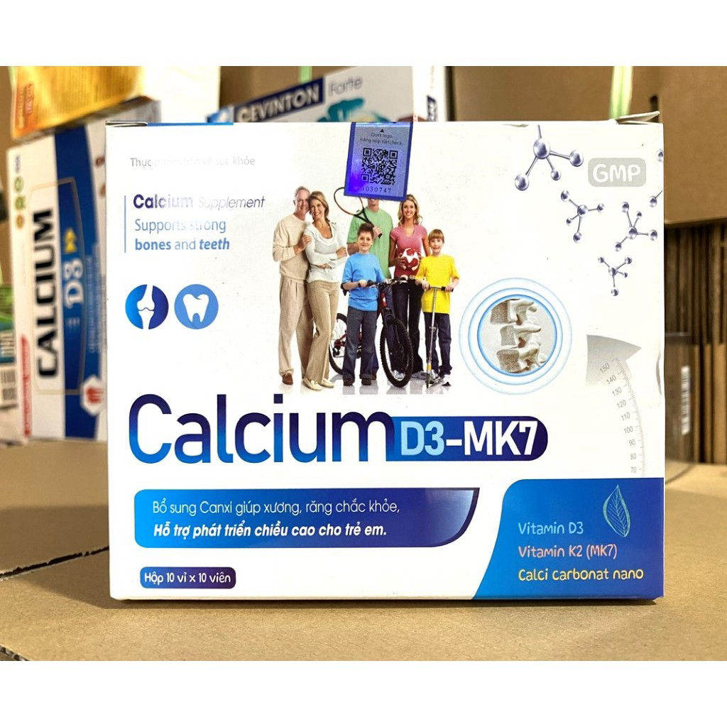 Calcium D3 Mk7 Nano Calci Extra BỔ SUNG CANXI, chống còi xương