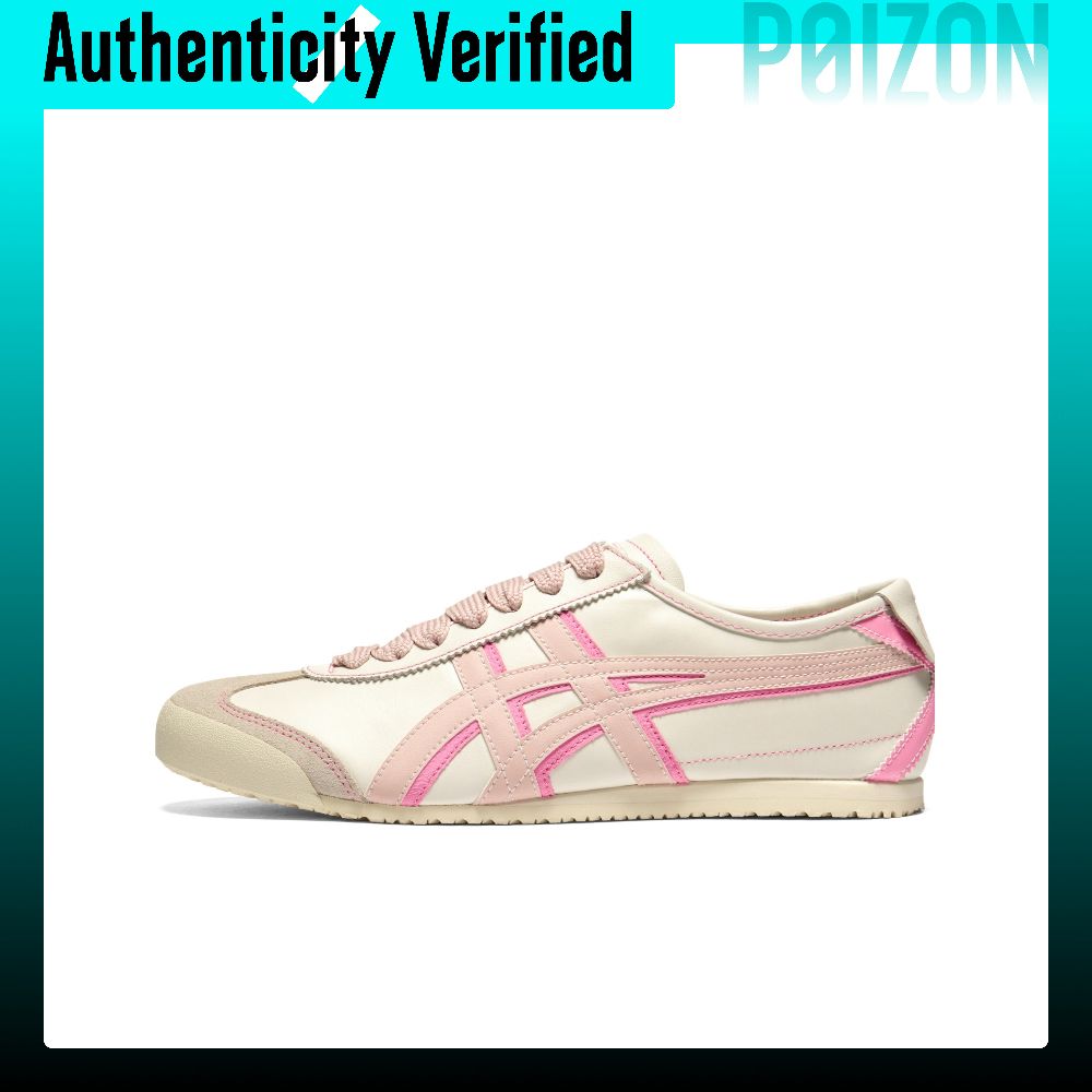 รองเท้าผ้าใบ รองเท้าลำลองผู้ชาย Onitsuka Tiger Mexico 66 รองเท้าลำลอง Unisex Low-top Ecru/สีชมพู 1183C679-100 ราคา 48,000 บาท*ส่งฟรี