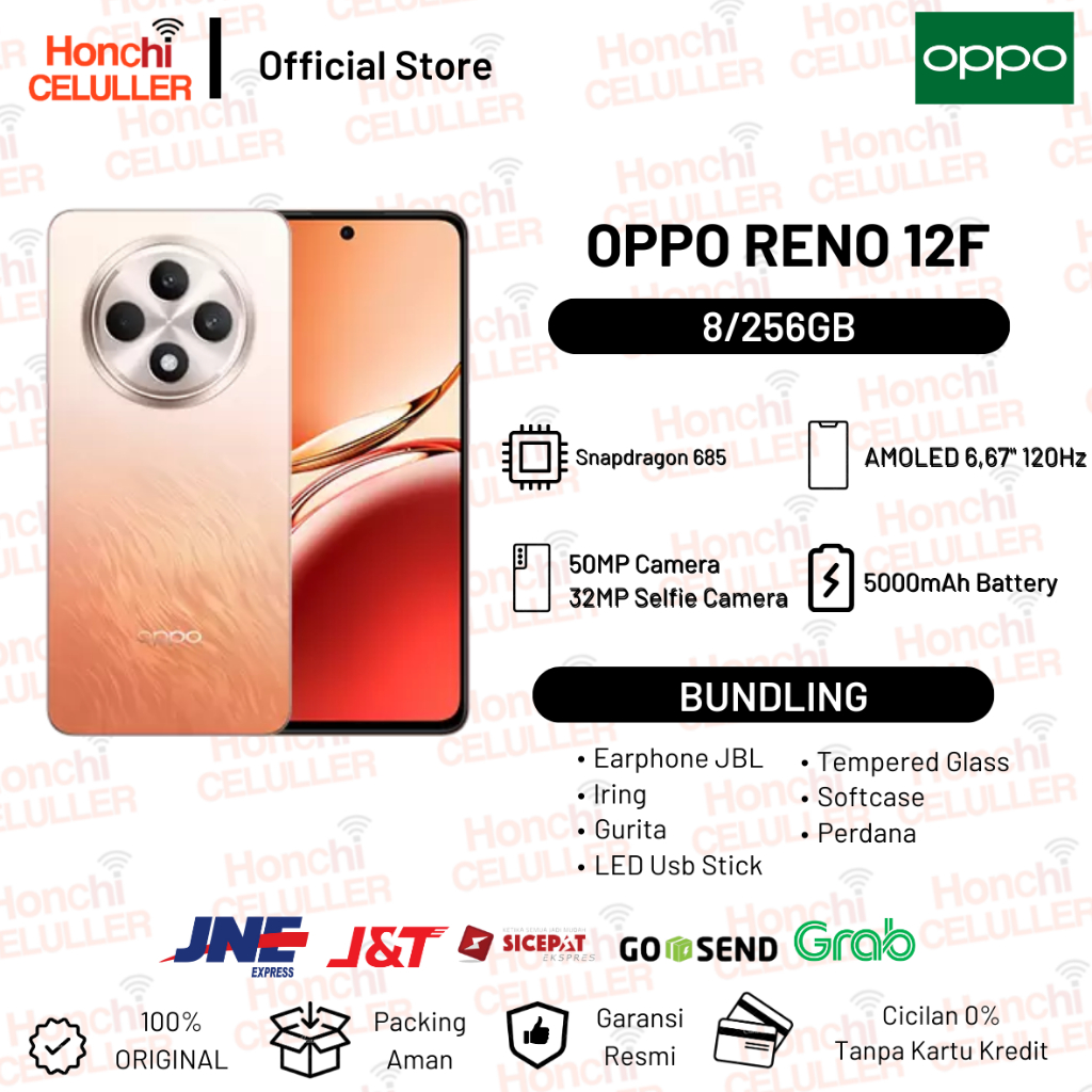 OPPO Reno12f Reno 12 F 8/256GB Garansi Resmi Indonesia Harga  4,299,000 Ringgit*Penghantaran Percuma
