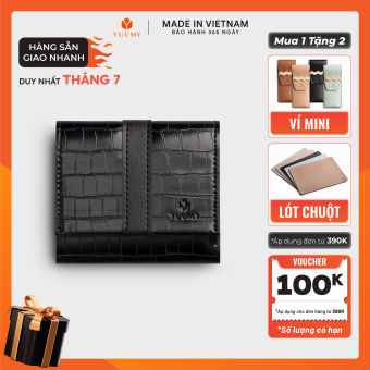 Ví Yuumy (Thời trang nữ gấp gọn họa tiết vân đá - Ví da Seasand YV102)
