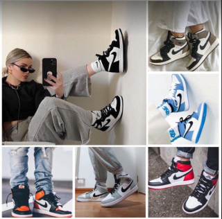 Giày thể thao Jordan 1, giày sneaker JD đen panda cao nam nữ loại đẹp, Giày Jordan 1 high đen cao Full Box Bill thumbnail