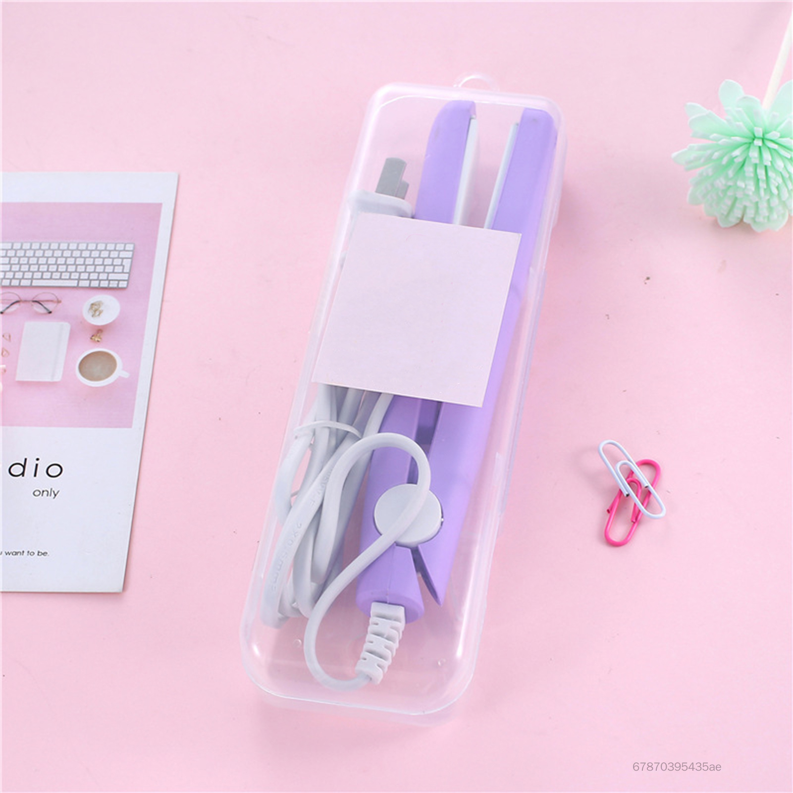 2 in 1 Electric Hair Straightener Hair Curler Dual-Use Ceramic Flat Hair Straightener for Hair Styling Beauty Tool GFD-VN - 2