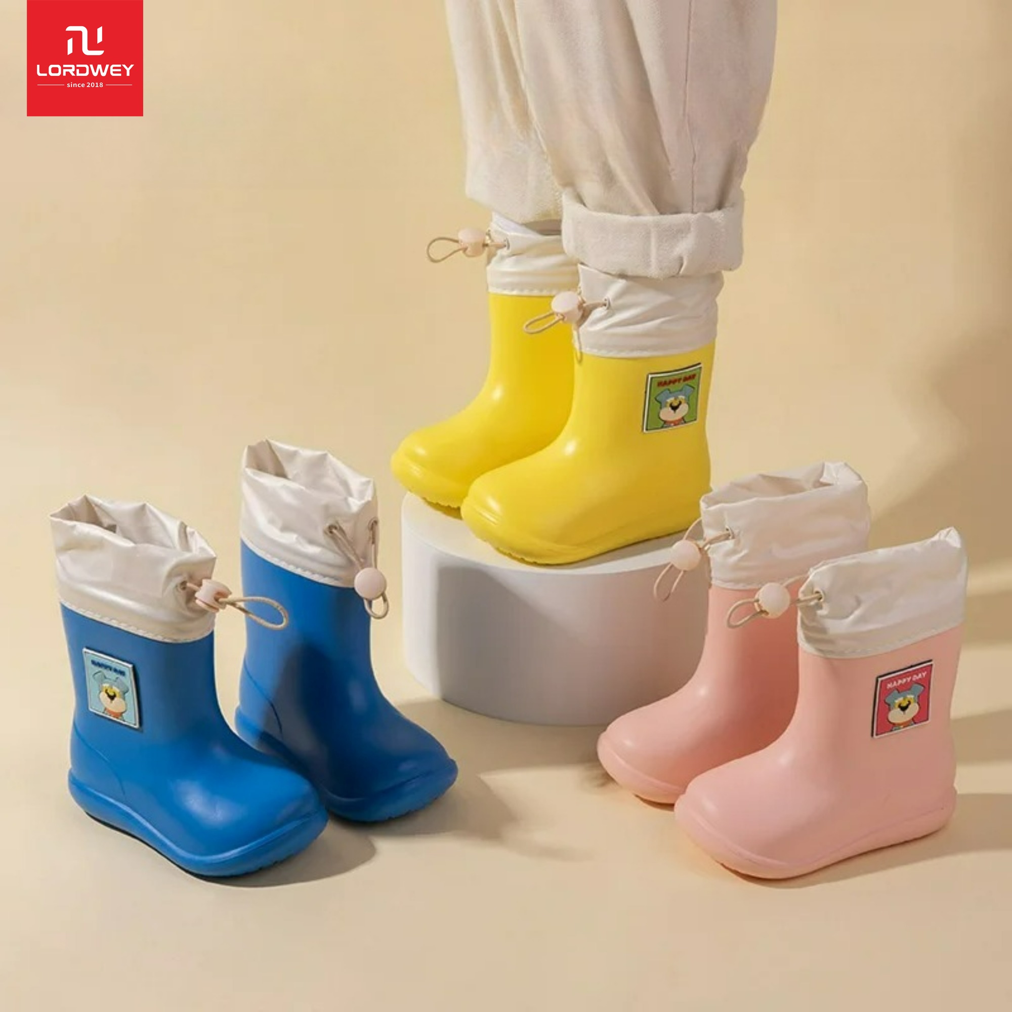Lordwey & melittdeer Bốt đi mưa trẻ em không thấm nước cho bé trai & bé gái-ngoài trời cho Nam Nữ giày dép trong màu sắc Mới-Bền & phong cách