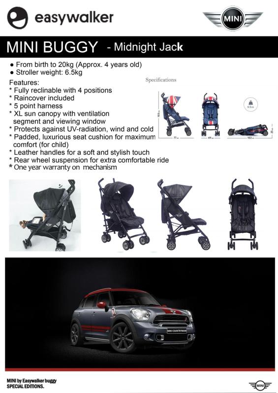 Easywalker Midnight Jack - EXPORT SET NO WARRANTY ( PU LEATHER ISSUE ) Singapore