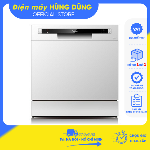[ GIAO LẮP TRONG NGÀY HN+HCM] Máy rửa bát Canzy CZ P802G sấy Zeolite cao cấp nhập khẩu Malaysia - Bảo hành chính hãng