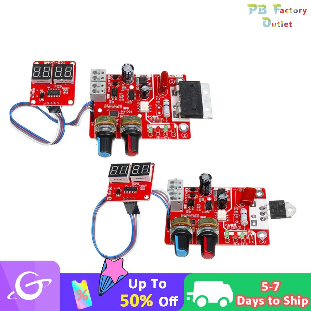 8TH Transformer Controller Board Adjustable Time Current Welder Transformer Controller Board Digital Display DIY Battery Accessories