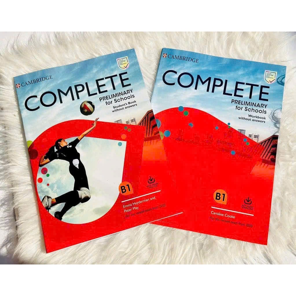 Bộ - - Bản in - Complete Pet B1 preliminary for school - SB màu + WB đen trắng