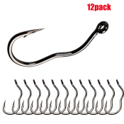 12pcs Automatic Flipping Fishing Hooks - Anti-Drop Double Barb