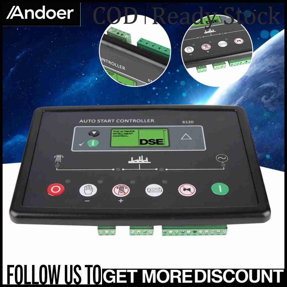 Andoer DSE6120 Deep Sea Electronic Generator Controller โมดูลแผงควบคุมจอแสดงผล LCD ราคา 11,500 บาท*ส่งฟรี