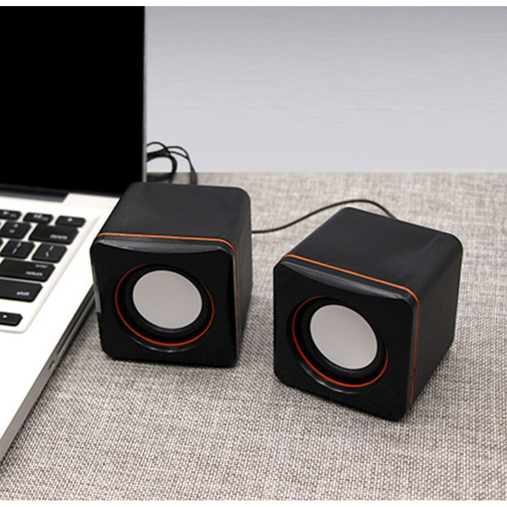 USB Mini Loa máy tính xách tay Có Dây Loa máy tính xách tay 2.0 Kênh Nhỏ Máy Tính Loa để bàn Loa để bàn Cho PC