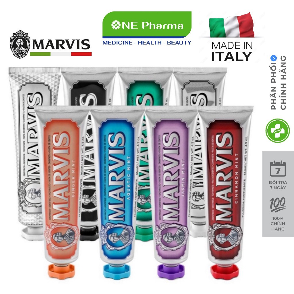 Kem Đánh Răng Marvis Toothpaste - trắng răng và thơm miệng nhập khẩu từ Ý