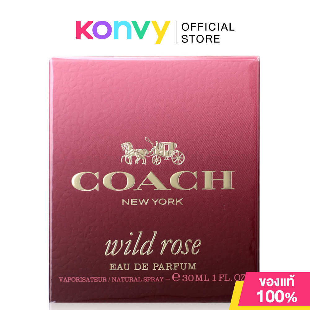 Coach Wild Rose EDP [30ml/50ml/90ml] น้ำหอมโค้ชสำหรับผู้หญิง (ของแท้ 100%) ราคา 3,400 บาท*ส่งฟรี
