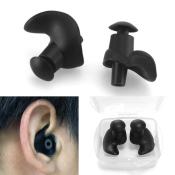 Waterproof Silicone Spiral Swimming Earplugs for Adults and Kids