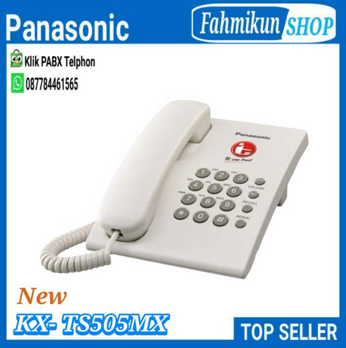 (DIJAMIN BARU) PANASONIC TELP KX-TS505MX TELEPON TELEPHONE-Shelishop13 Harga 311,000 rupiah*Gratis Ongkir