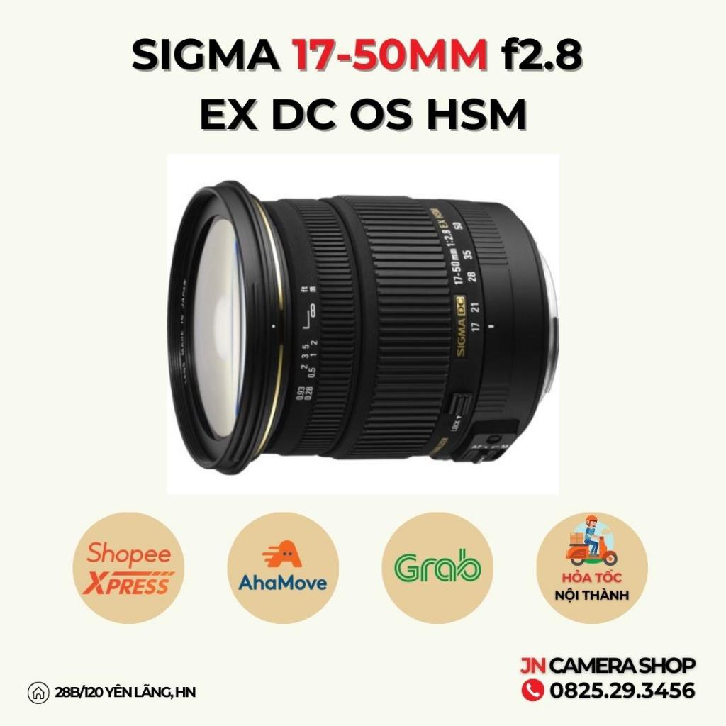 Ống kính đa dụng sigma 17-50mm f/2.8 ex dc os hsm - tặng fillter, hood che nắng