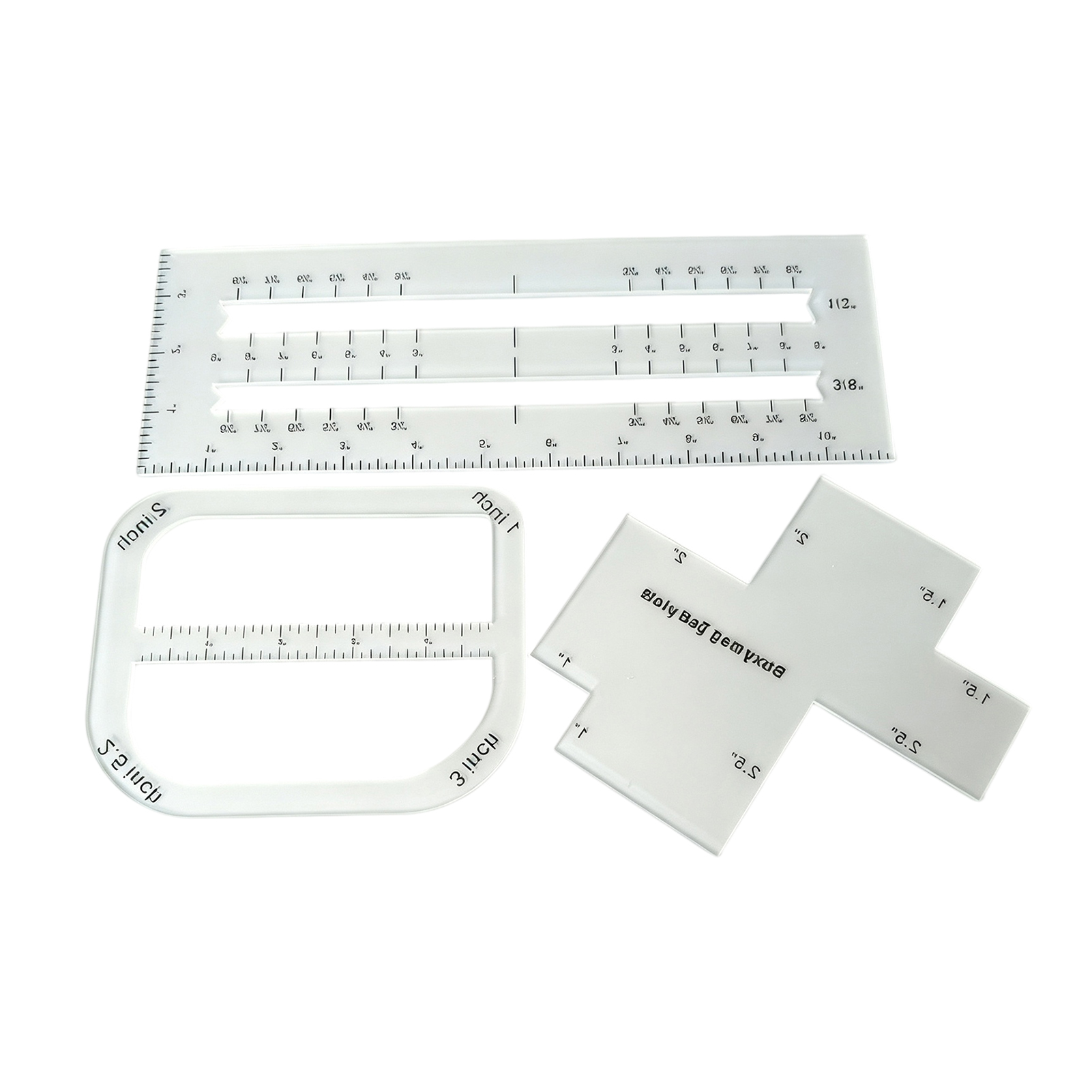 Sewing Ruler for Diy Bag Acrylic Template for Handbag Making Clear Acrylic Sewing Ruler Set with Curve Templates Precision Cutting Guides – Perfect for Handbag Making Diy Fabric for Seamstresses