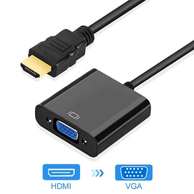 1080P HDMI to VGA Adapter HD Male To Famale Converter Digital to Analog HDMI-VGA Adapter 3.5 mm Jack Audio For PS4 PC TV Box