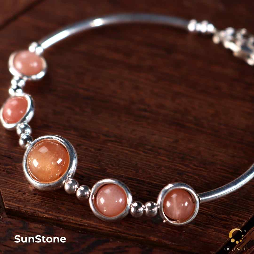 SunStone With 925 Bracelet