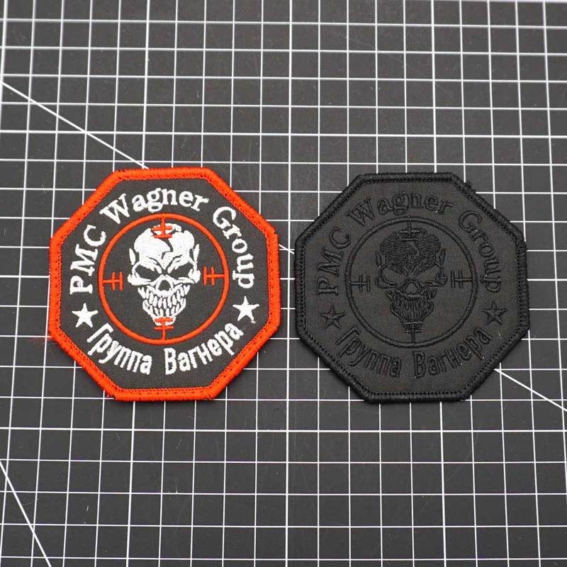 AQ Wagner Mercenary Seal AQ38 3D Embroidery Velcro Patch /Badges/armband/Emblem Decorative For Jackets Jeans Backpack cap